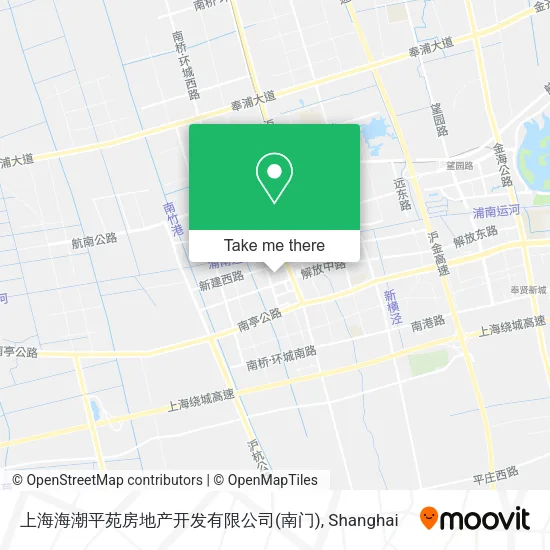 上海海潮平苑房地产开发有限公司(南门) map