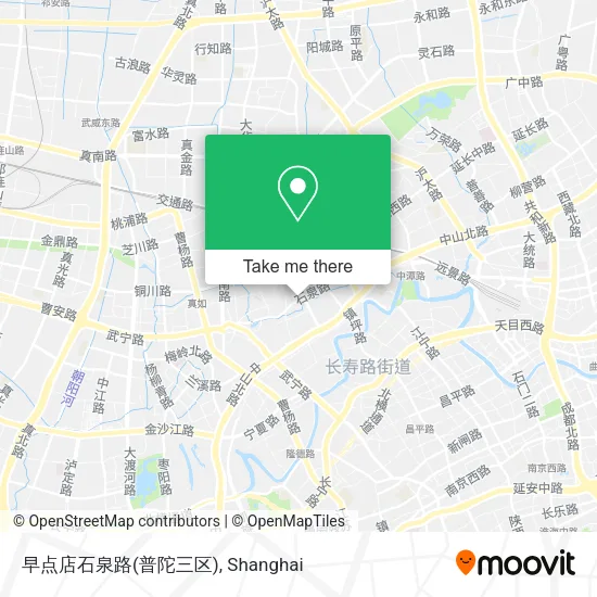 早点店石泉路(普陀三区) map