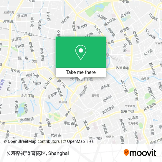长寿路街道普陀区 map