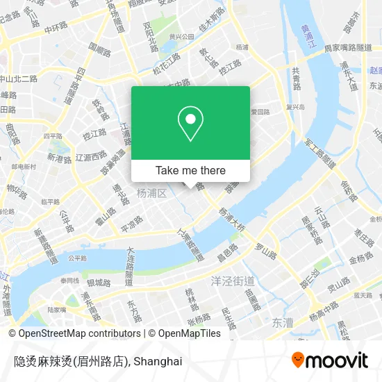 隐烫麻辣烫(眉州路店) map