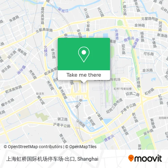 上海虹桥国际机场停车场-出口 map