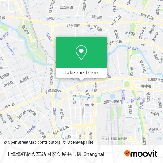 上海海虹桥火车站国家会展中心店 map