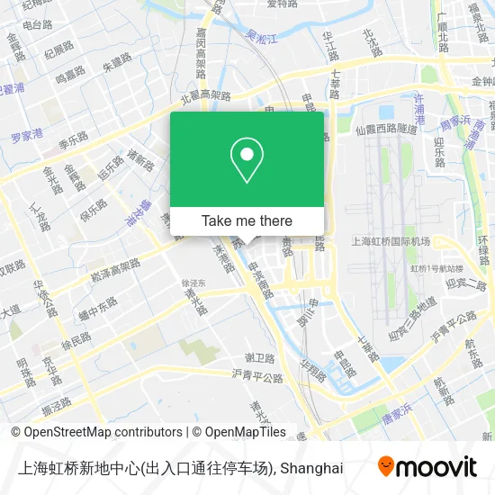 上海虹桥新地中心(出入口通往停车场) map