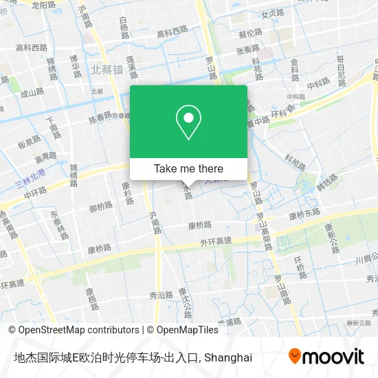 地杰国际城E欧泊时光停车场-出入口 map