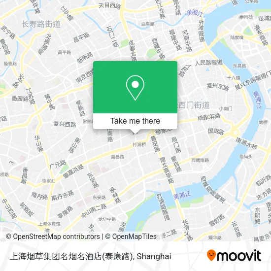 上海烟草集团名烟名酒店(泰康路) map