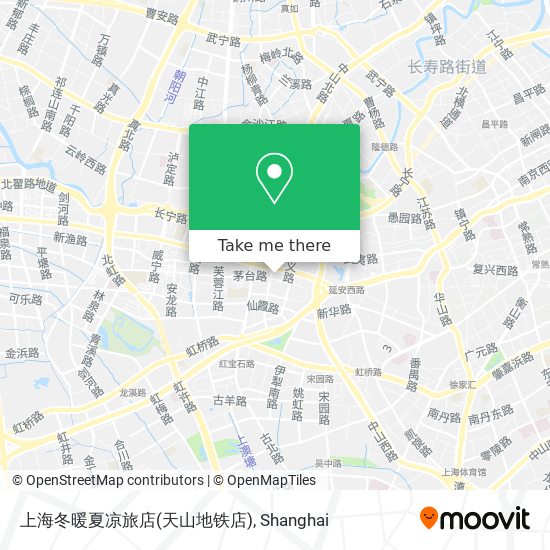 上海冬暖夏凉旅店(天山地铁店) map