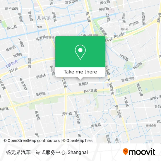 畅无界汽车一站式服务中心 map