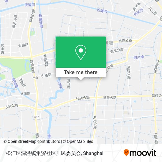 松江区洞泾镇集贸社区居民委员会 map