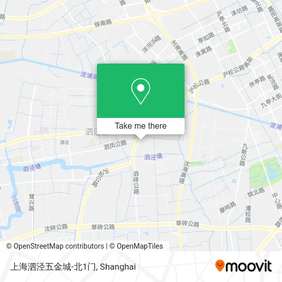 上海泗泾五金城-北1门 map