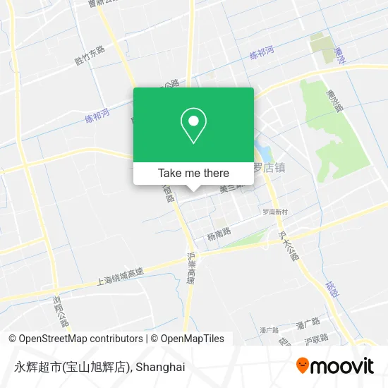 永辉超市(宝山旭辉店) map