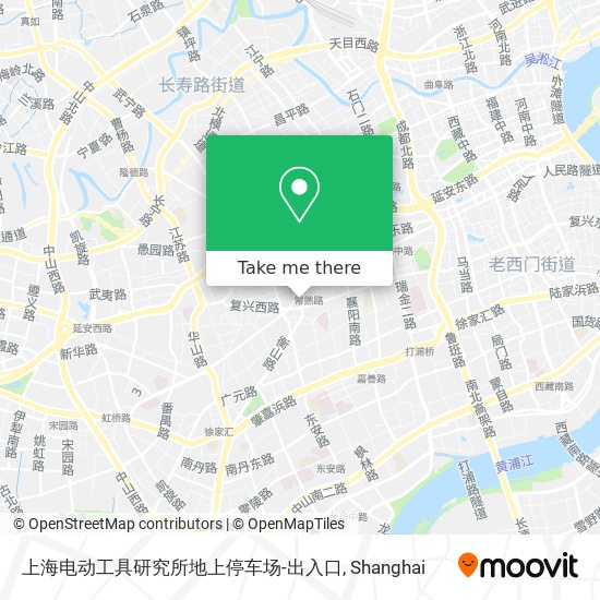 上海电动工具研究所地上停车场-出入口 map