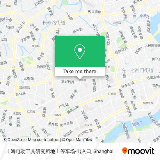 上海电动工具研究所地上停车场-出入口 map