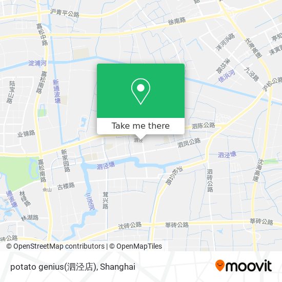 potato genius(泗泾店) map