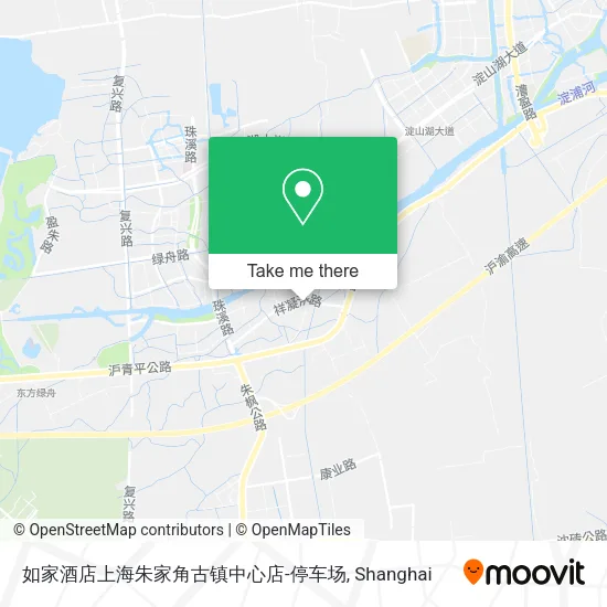 如家酒店上海朱家角古镇中心店-停车场 map