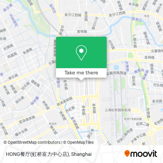 HONG餐厅(虹桥富力中心店) map