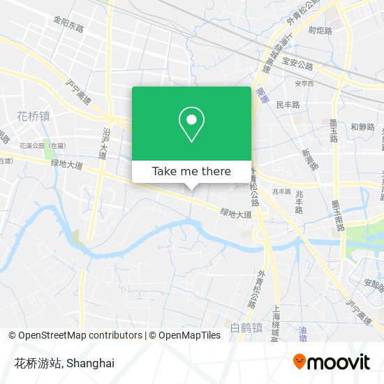 花桥游站 map