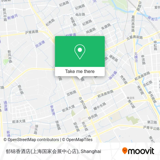 郁锦香酒店(上海国家会展中心店) map
