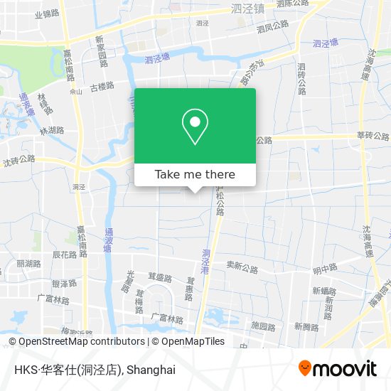 HKS·华客仕(洞泾店) map