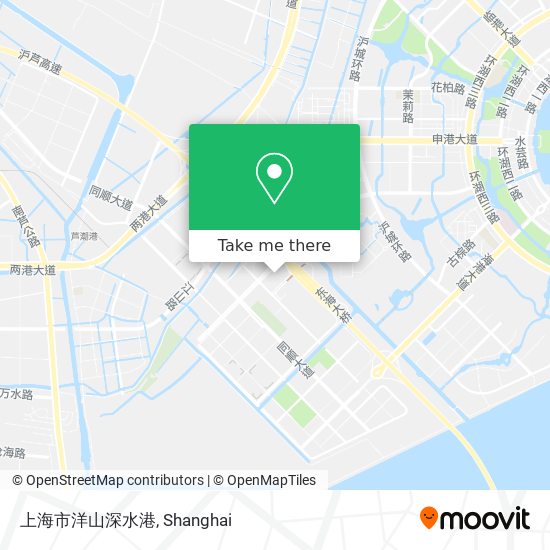 上海市洋山深水港 map