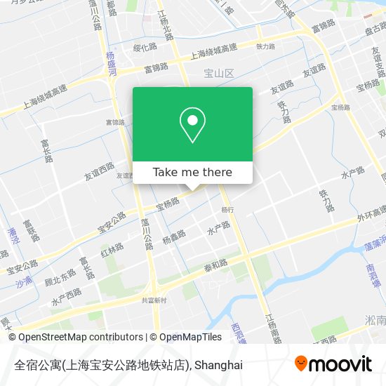 全宿公寓(上海宝安公路地铁站店) map