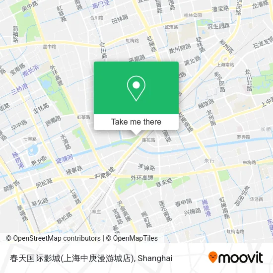 春天国际影城(上海中庚漫游城店) map