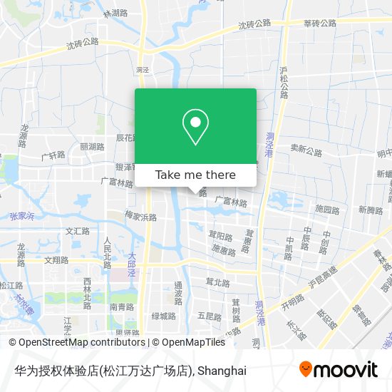 华为授权体验店(松江万达广场店) map