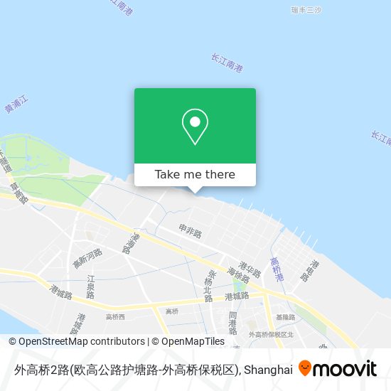 外高桥2路(欧高公路护塘路-外高桥保税区) map