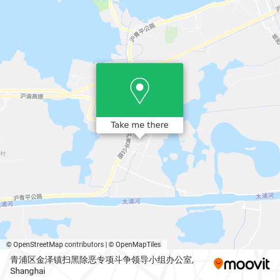 青浦区金泽镇扫黑除恶专项斗争领导小组办公室 map