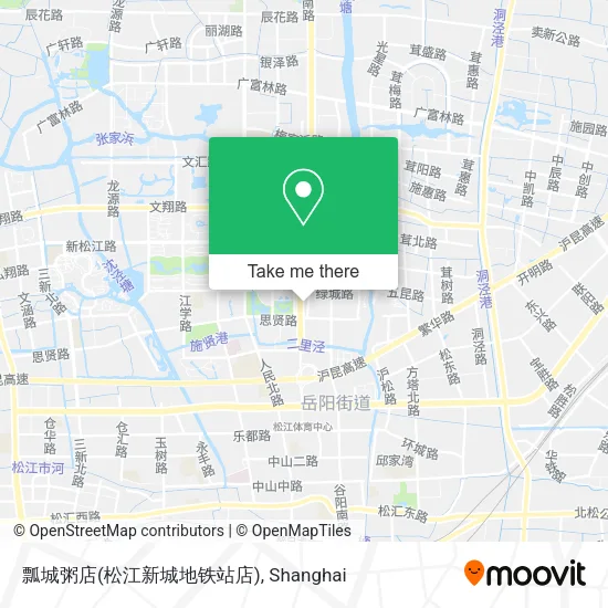 瓢城粥店(松江新城地铁站店) map