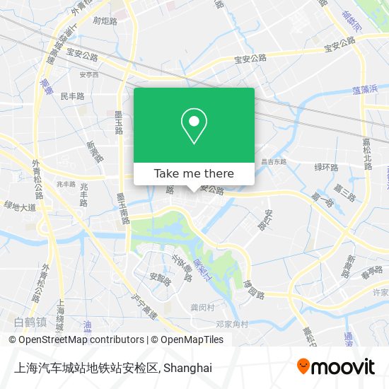 上海汽车城站地铁站安检区 map