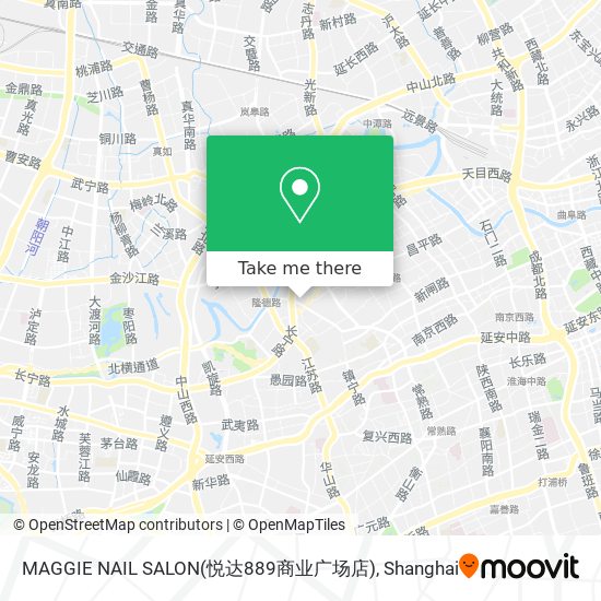 MAGGIE NAIL SALON(悦达889商业广场店) map
