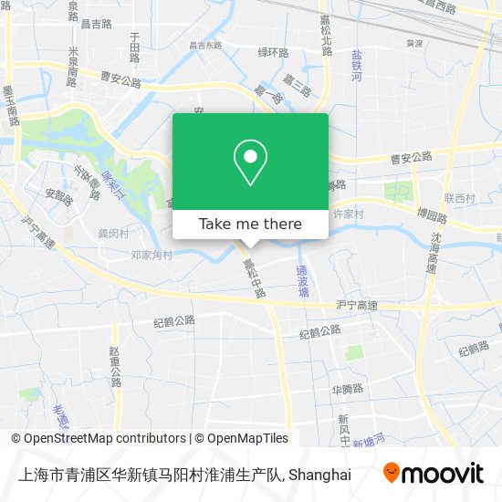 上海市青浦区华新镇马阳村淮浦生产队 map