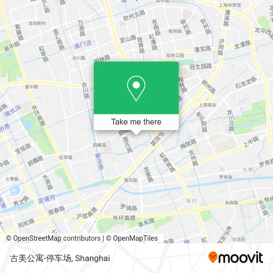 古美公寓-停车场 map