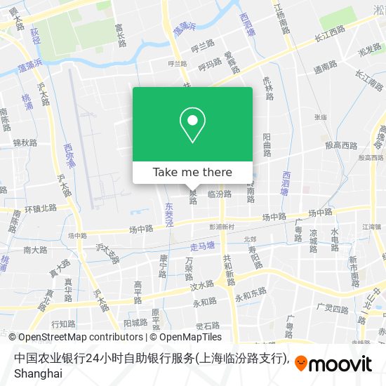 中国农业银行24小时自助银行服务(上海临汾路支行) map