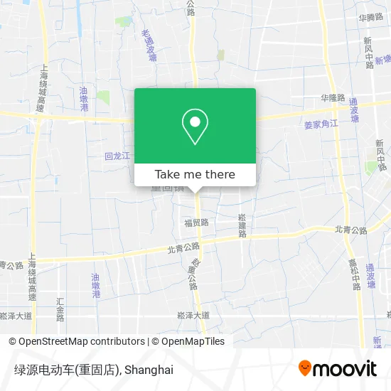 绿源电动车(重固店) map