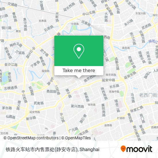 铁路火车站市内售票处(静安寺店) map