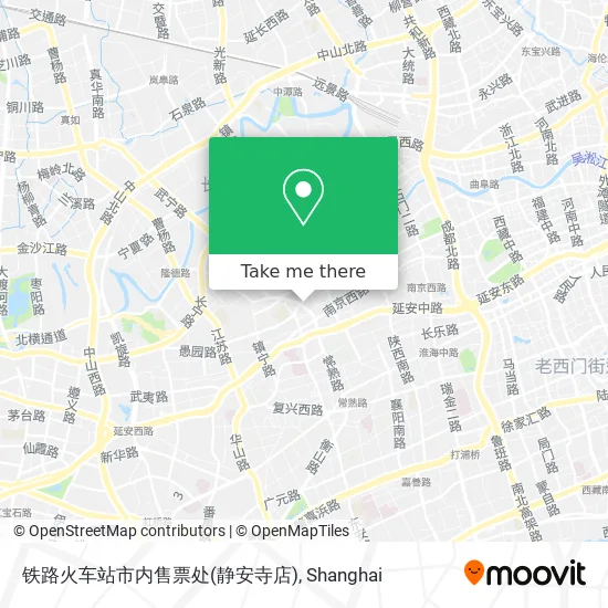 铁路火车站市内售票处(静安寺店) map