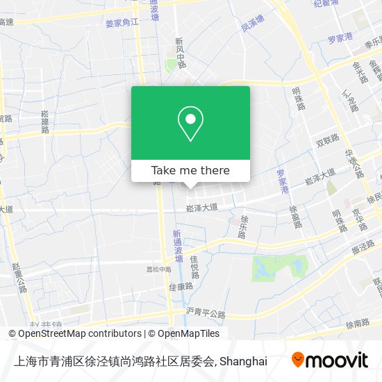 上海市青浦区徐泾镇尚鸿路社区居委会 map
