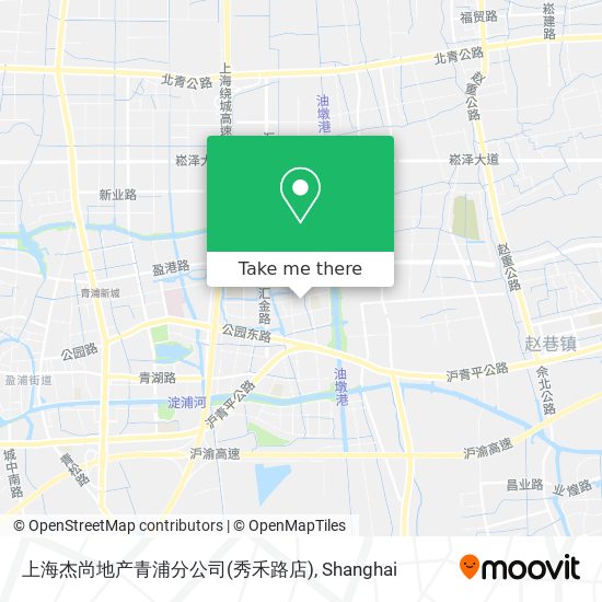 上海杰尚地产青浦分公司(秀禾路店) map