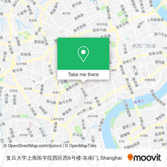 复旦大学上海医学院西区西6号楼-东南门 map