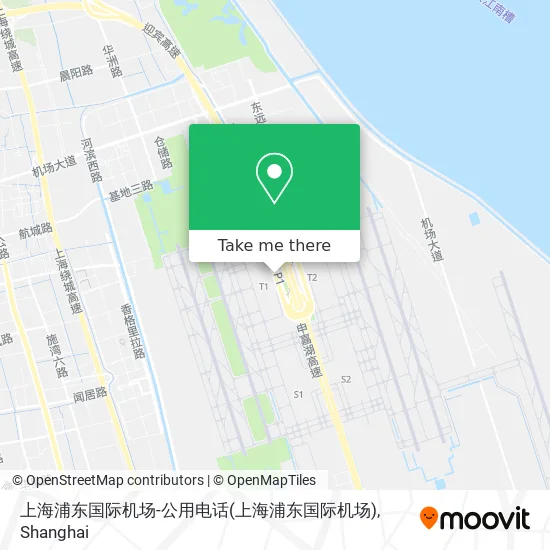 上海浦东国际机场-公用电话 map