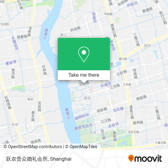 跃农贵众婚礼会所 map