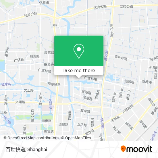 百世快递 map
