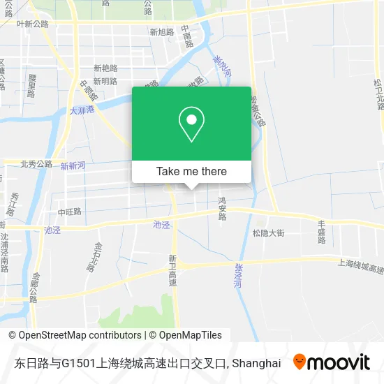 东日路与G1501上海绕城高速出口交叉口 map