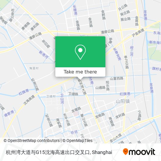 杭州湾大道与G15沈海高速出口交叉口 map