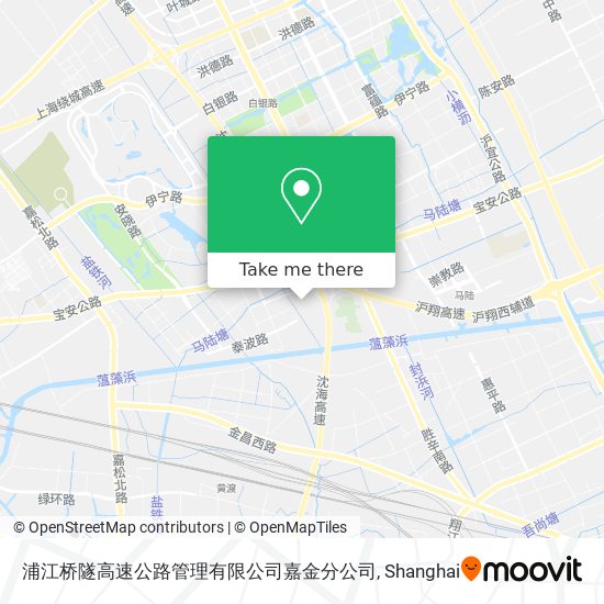 浦江桥隧高速公路管理有限公司嘉金分公司 map