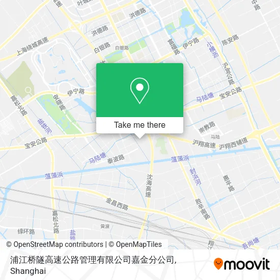 浦江桥隧高速公路管理有限公司嘉金分公司 map