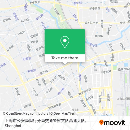 上海市公安局闵行分局交通警察支队高速大队 map