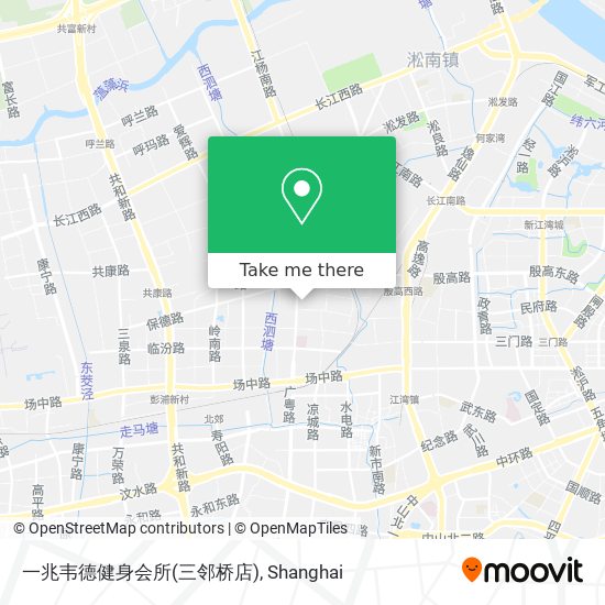 一兆韦德健身会所(三邻桥店) map