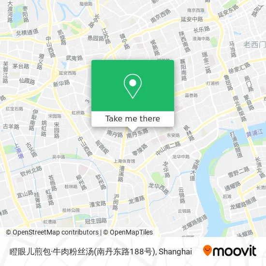 瞪眼儿煎包·牛肉粉丝汤(南丹东路188号) map